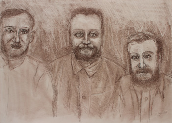 Рисунок "Золотоискатели Алдана", автор Алексей Береговой