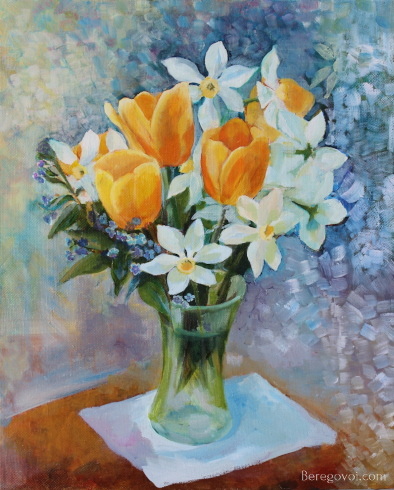 Картина "Тюльпаны", автор С. Береговая