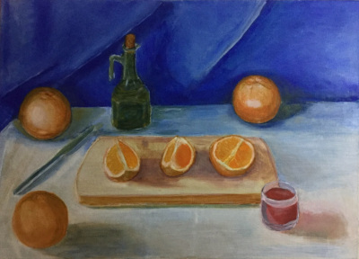 Картина "Второй натюрморт с апельсинами", автор Алексей Береговой