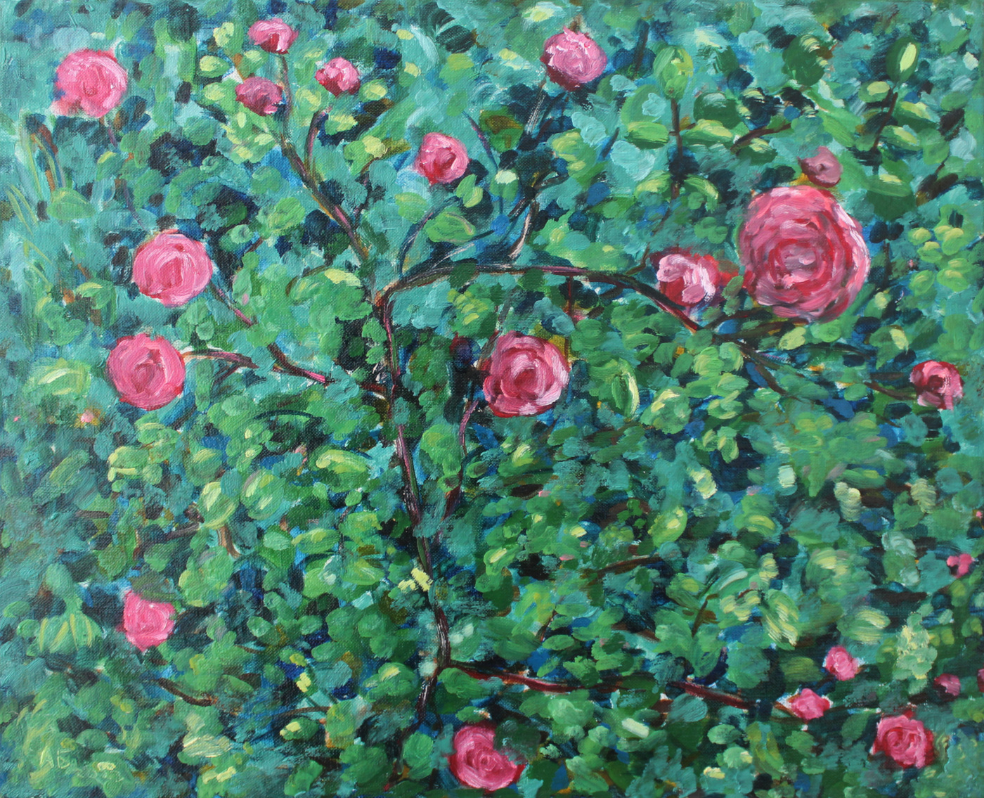 Картина "Розовый куст", автор Алексей Береговой