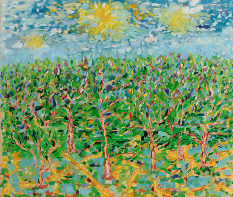 Картина "Деревья в долине трех солнц", автор Алексей Береговой