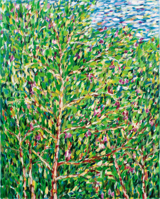 Картина "Вишневое деревце", автор Алексей Береговой