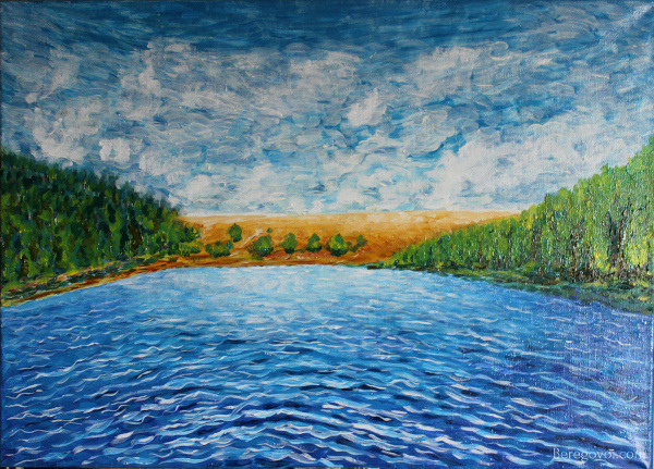 Картина "Задумчивая река", автор Алексей Береговой