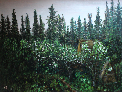 Картина "Вечерний сад - 1", автор Алексей Береговой