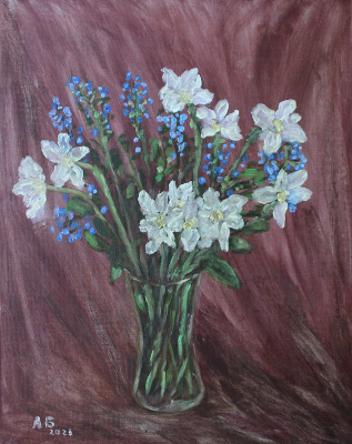 Картина "Нарциссы - 3", автор Алексей Береговой