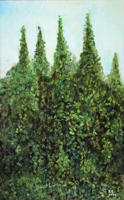 Картина "Хмельной лес", автор Алексей Береговой
