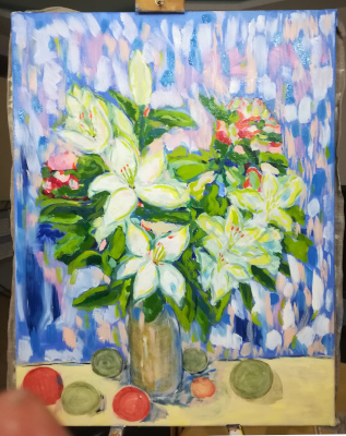 Картина "Пятый натюрморт с лилиями", автор Алексей Береговой