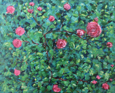 Картина "Розовый куст", автор Алексей Береговой
